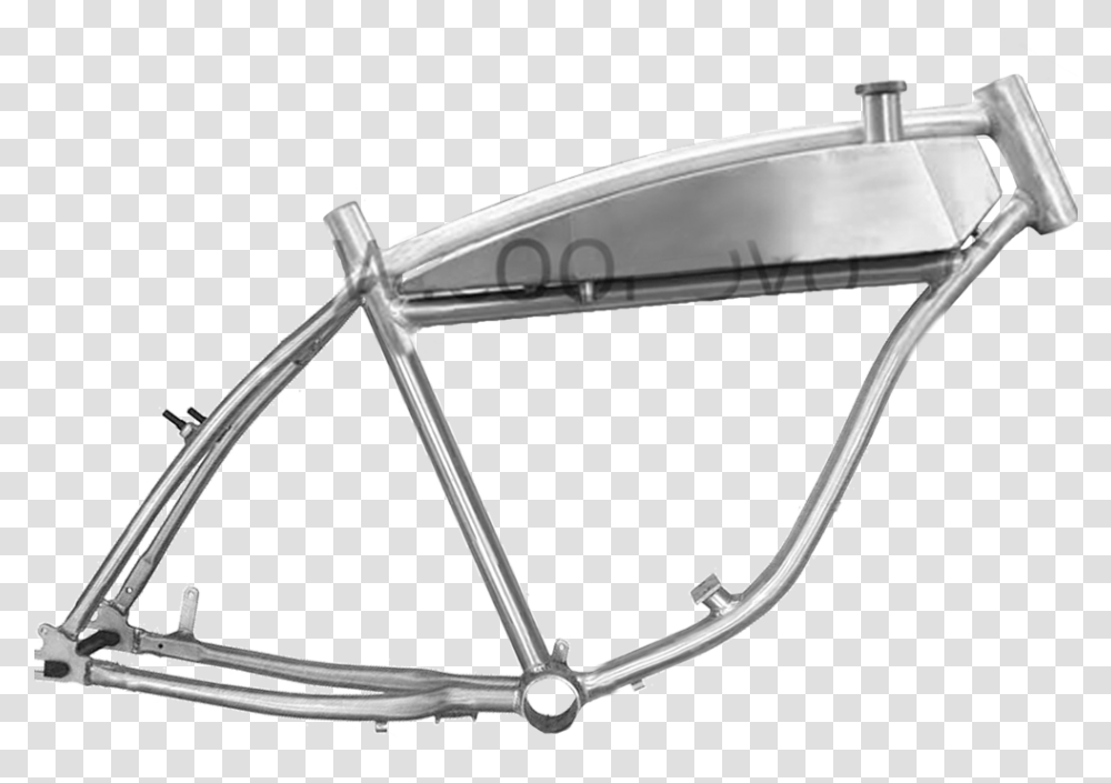 Removable Tank Gas Motorized Bicycle Frame Bike Frame Bicimoto Tanque De Moto, Sink Faucet, Bow, Sled Transparent Png