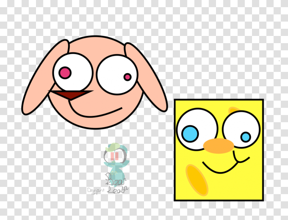 Ren And Spongebob, Face Transparent Png