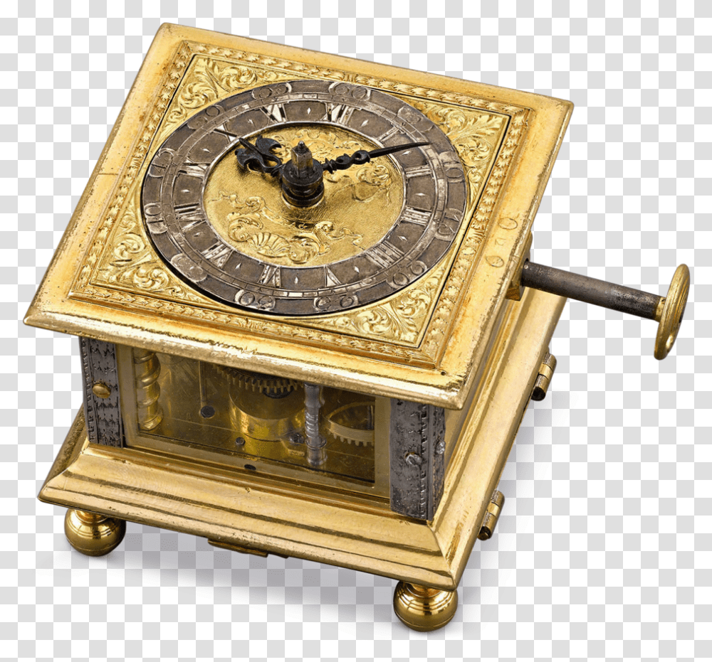 Renaissance Horizontal Table Clock Antique Table Clock, Analog Clock, Furniture, Treasure Transparent Png