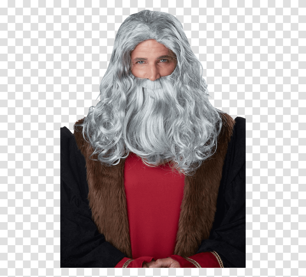 Renaissance Man Wig And Beard Leonardo Da Vinci Beard, Face, Person, Human, Portrait Transparent Png