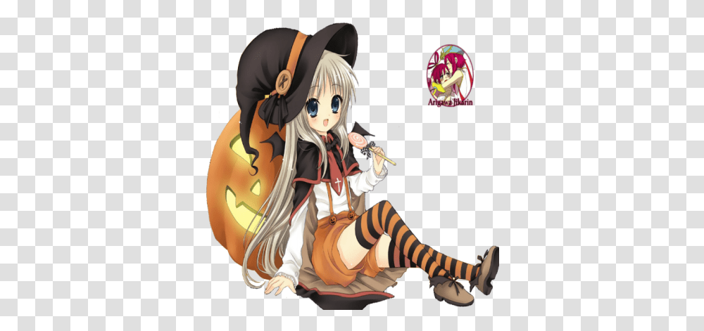 Render Anime Girl Halloween Roblox Halloween Anime Girl, Comics, Book, Manga, Person Transparent Png