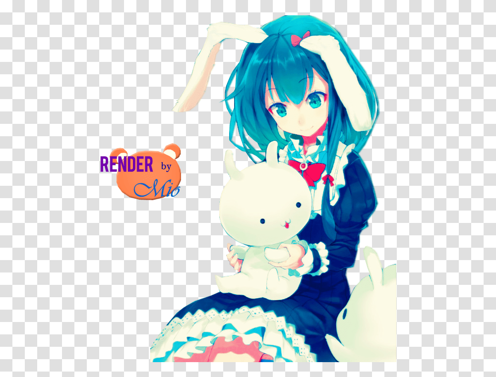 Render Cute Anime Girls By Mioa, Comics, Book, Person Transparent Png