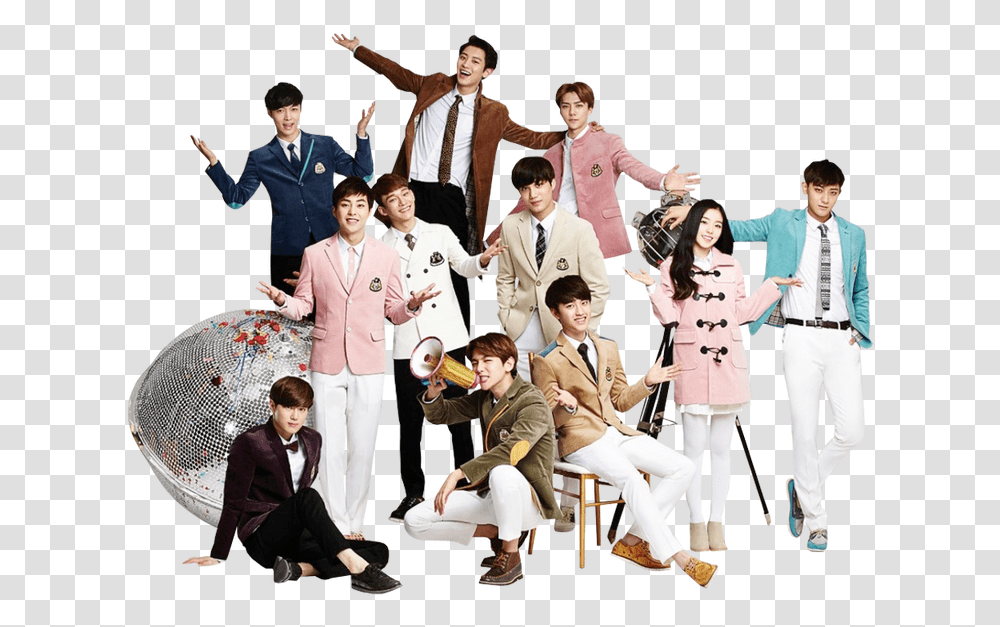 Render Exo With Red Velvet Irene For Ivy Club By Exo Ivy Club Irene, Person, Tie, Stage Transparent Png