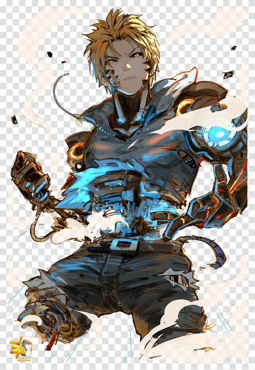 Render Genos Cool One Punch Man Fanarts, Bee, Insect, Invertebrate Transparent Png