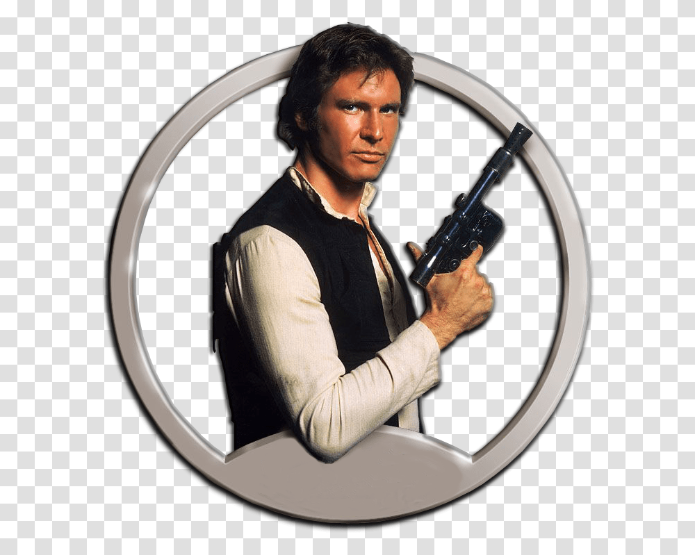 Render Han Solo Dl 44 Blaster A New Hope, Person, Leisure Activities, Performer Transparent Png