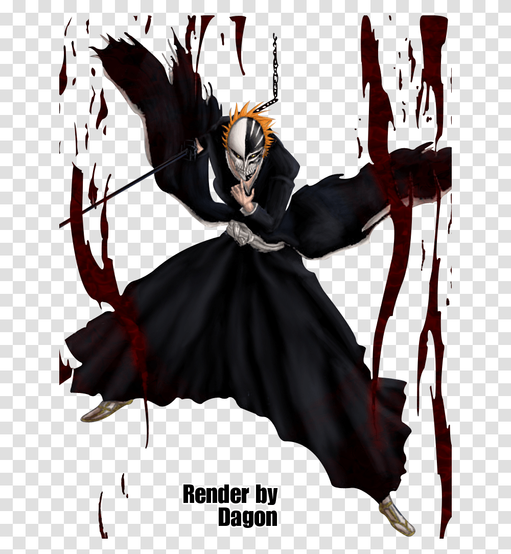 Render Ichigo Bankai Vizard Desktop Backgrounds For Bleach Bankai Ichigo 3d, Ninja, Person, Human, Samurai Transparent Png