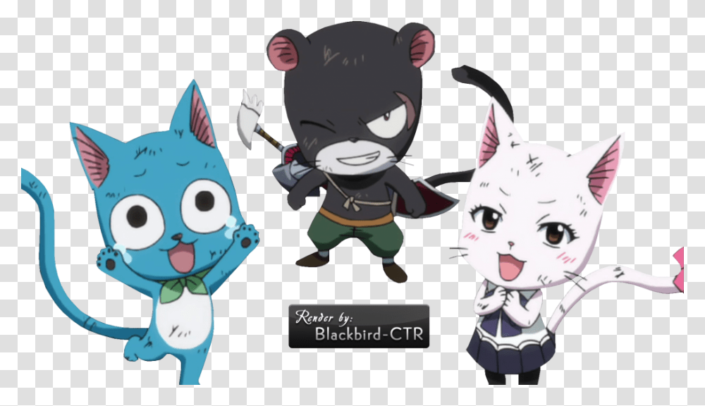Render Lily Only Disregard Fairy Tail Happy And Carla Happy And Carla Of Fairy Tail Chibi, Cat, Pet, Mammal, Animal Transparent Png