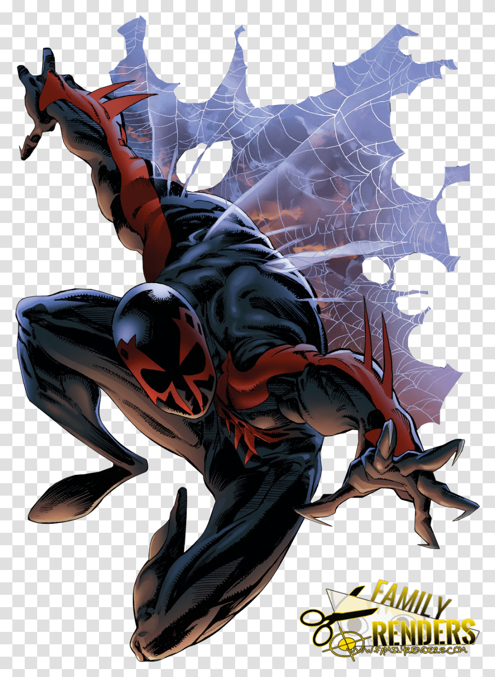 Render Spiderman 2099 Supernatural Creature, Batman, Person, Human Transparent Png