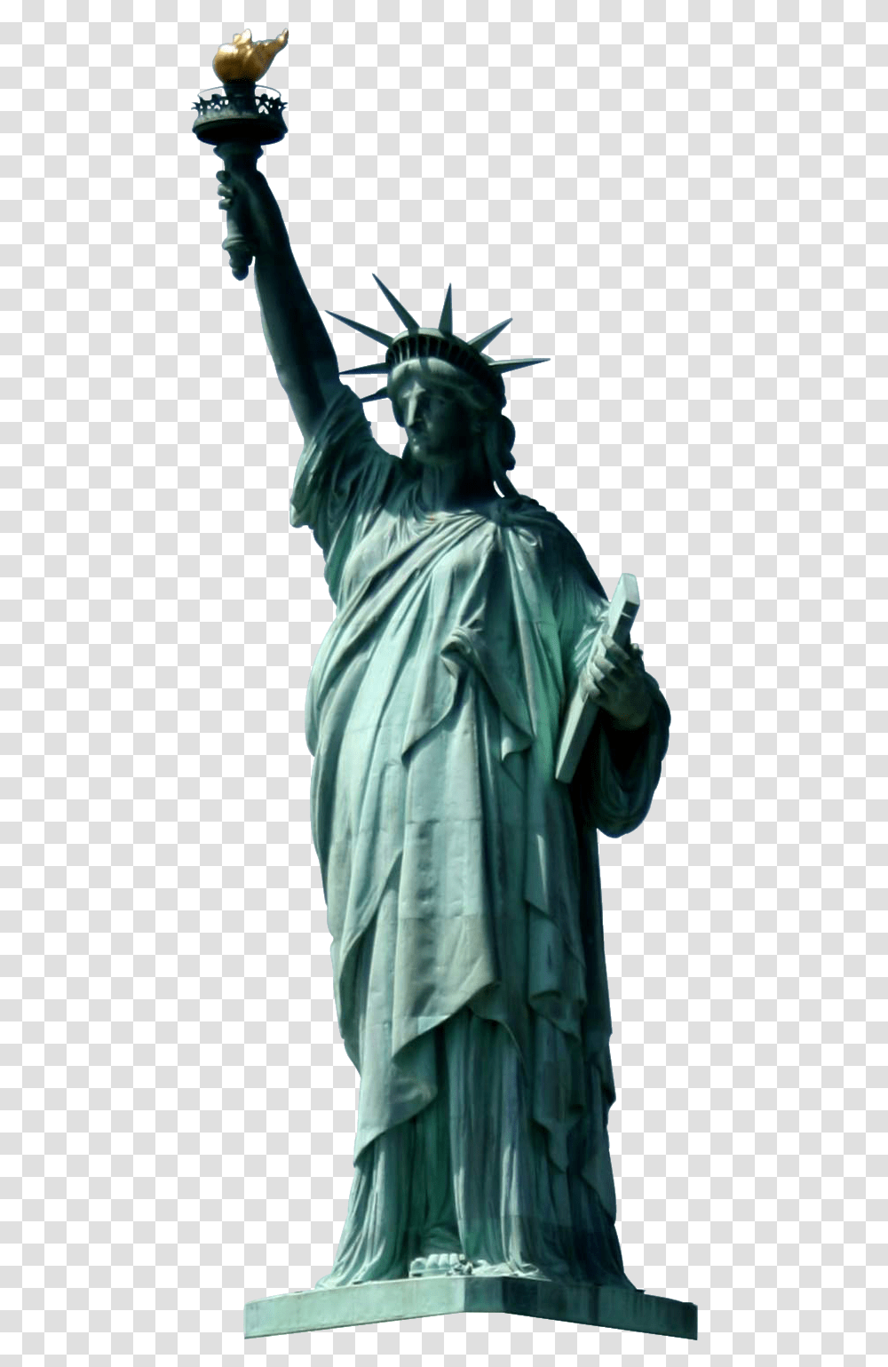 Render Statue De La Liberte New York Ellis Island Couronne Statue Of Liberty, Sculpture, Person, Human Transparent Png
