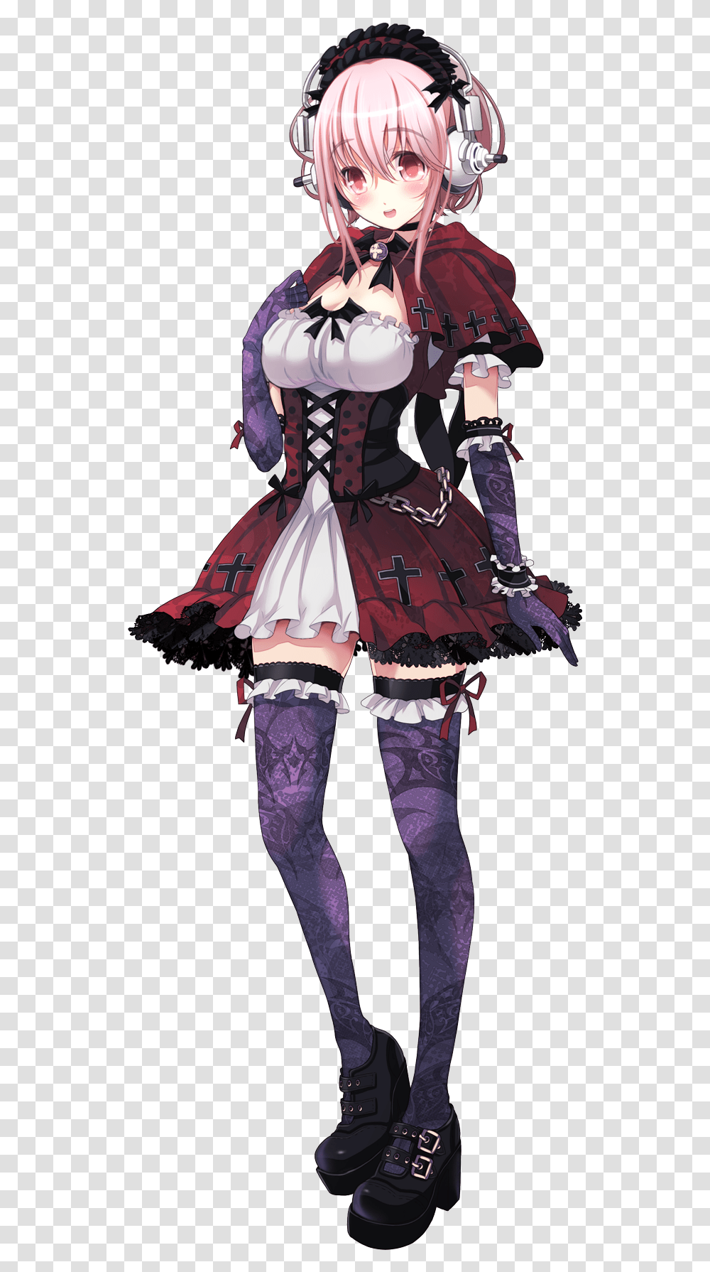 Render Super Sonico Gothic Lolita Cosplay, Costume, Person, Human Transparent Png