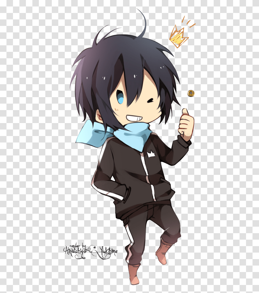 Render Yato Chibi Fictional Character, Manga, Comics, Book, Person Transparent Png