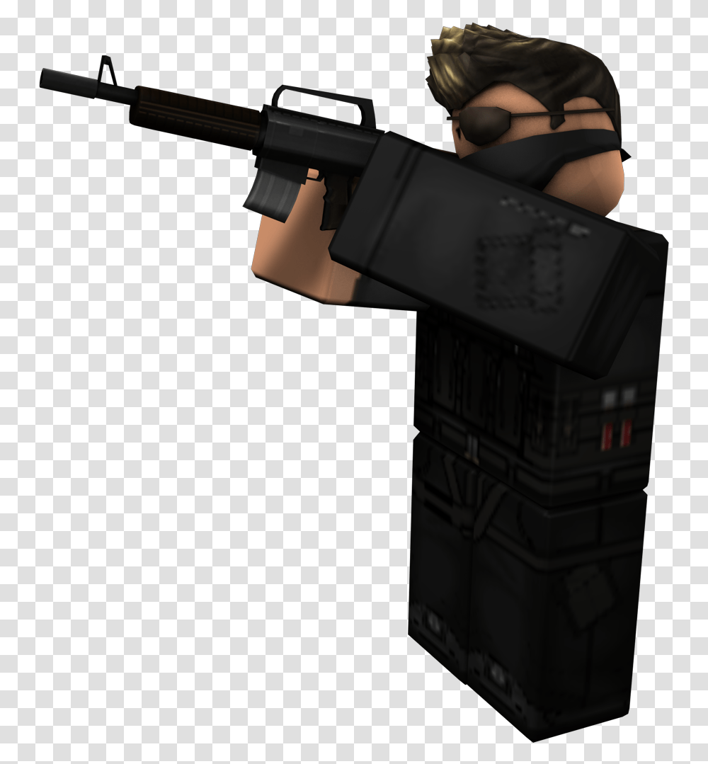 Rendered Gun Point Roblox Character Holding Gun, Person, Human, Weapon, Duel Transparent Png