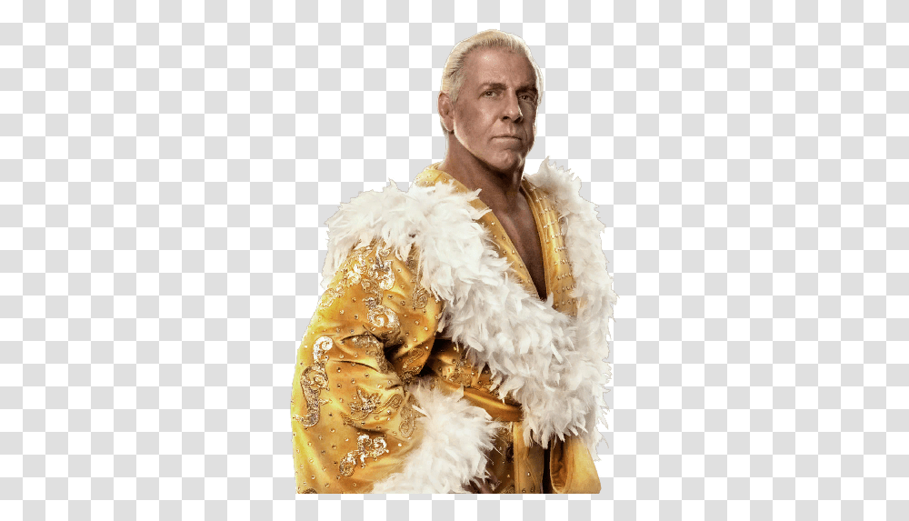 Renders Superstar Models Ric Flair Gold Robe, Clothing, Apparel, Person, Skin Transparent Png