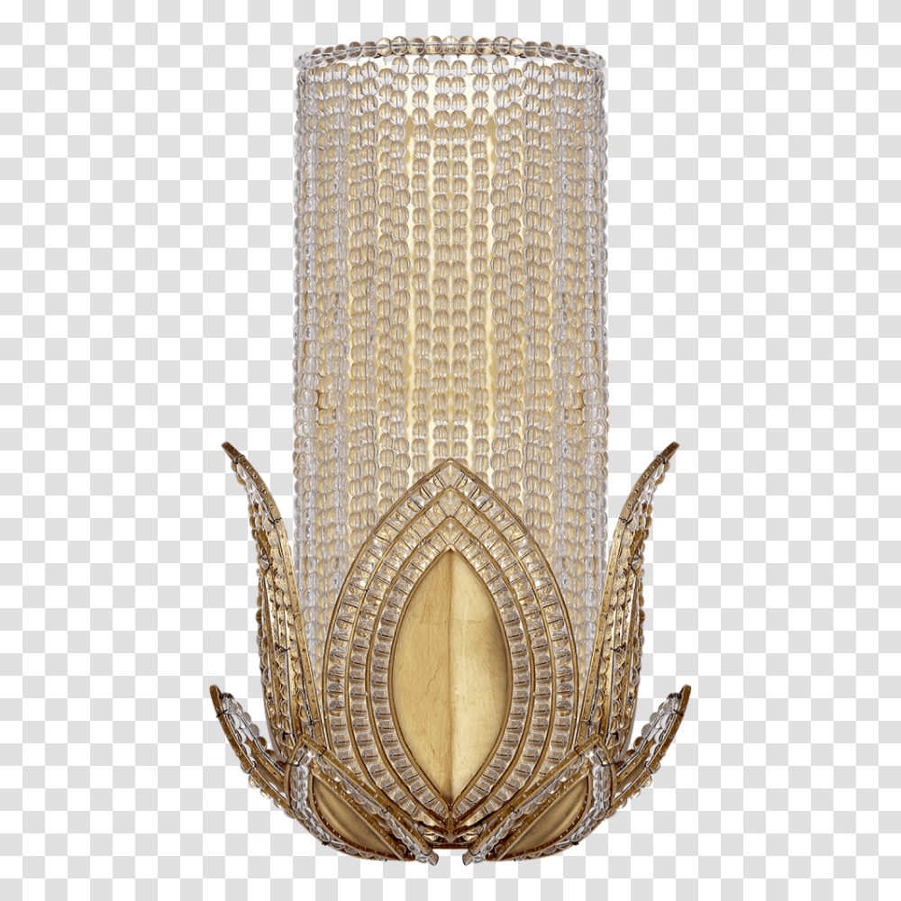 Rene Wall Sconce In Gild With Clear Glass Chandelier, Furniture, Lamp, Throne, Bed Transparent Png
