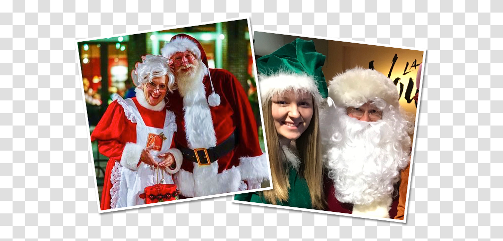 Renee Santa Web Santa Claus, Costume, Face, Person, Collage Transparent Png