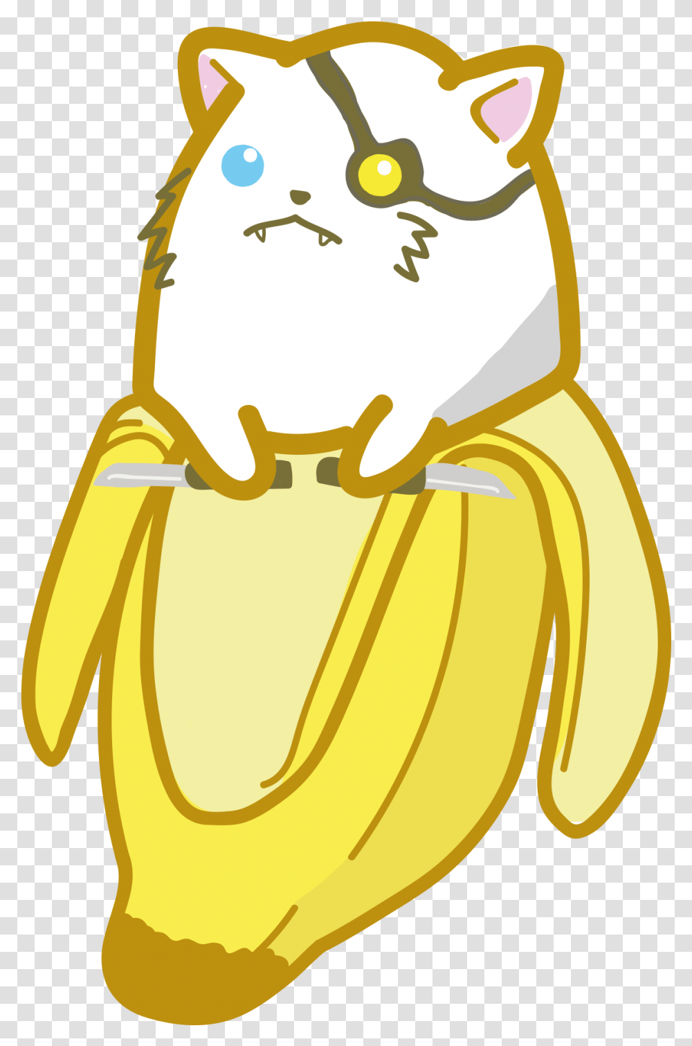 Rengnya Rengar From League Of Legends As A Bananya Cartoon, Plant, Food, Fruit, Animal Transparent Png