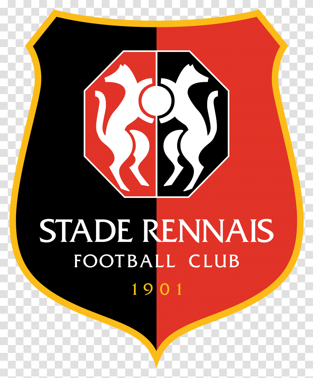 Rennes Fc Logo Logo Stade Rennais, Label, Text, Symbol, Trademark Transparent Png