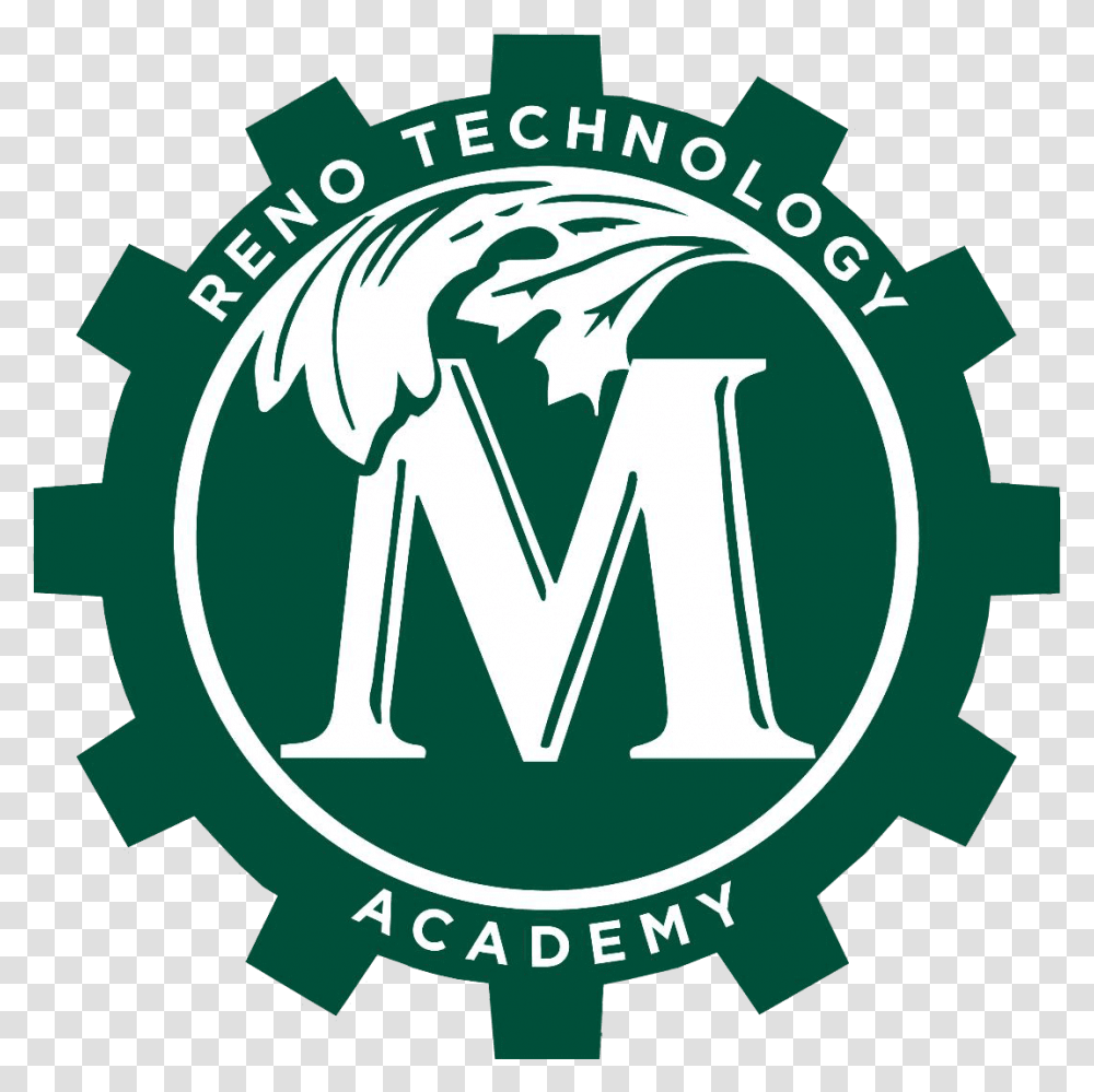 Reno Technology Academy, Logo, Trademark, Green Transparent Png