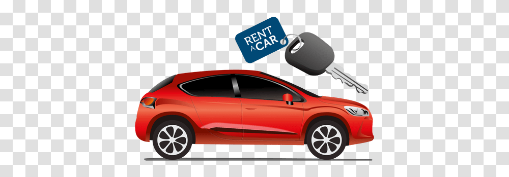 Rent Car Key Tag & Svg Vector File Renting A Car, Vehicle, Transportation, Sedan, Tire Transparent Png