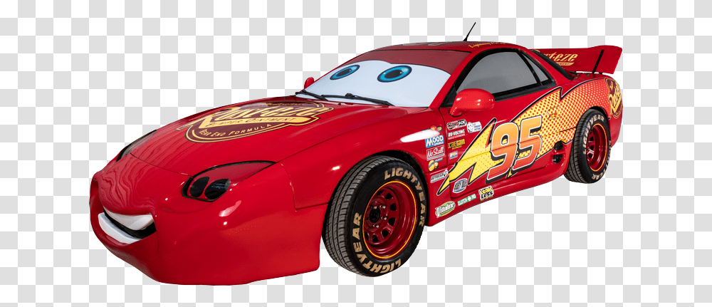 Rent The Lightning Mcqueen Car Texas Movie Cars Lightning Mcqueen Body Kit, Vehicle, Transportation, Automobile, Sports Car Transparent Png