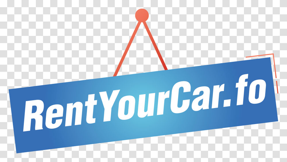 Rent Your Car Banner, Triangle, Logo, Trademark Transparent Png