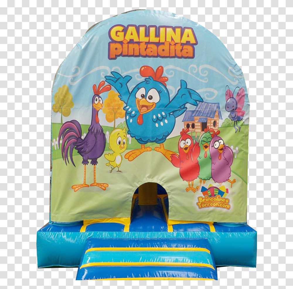Renta Brincolin Gallinita PintaditaTitle Renta Brincolin Brincolin De La Gallina Pintadita, Inflatable, Bird, Animal Transparent Png