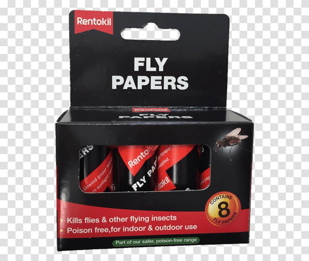 Rentokil Fly Papers Bullet, Bottle, Beverage, Drink, Box Transparent Png
