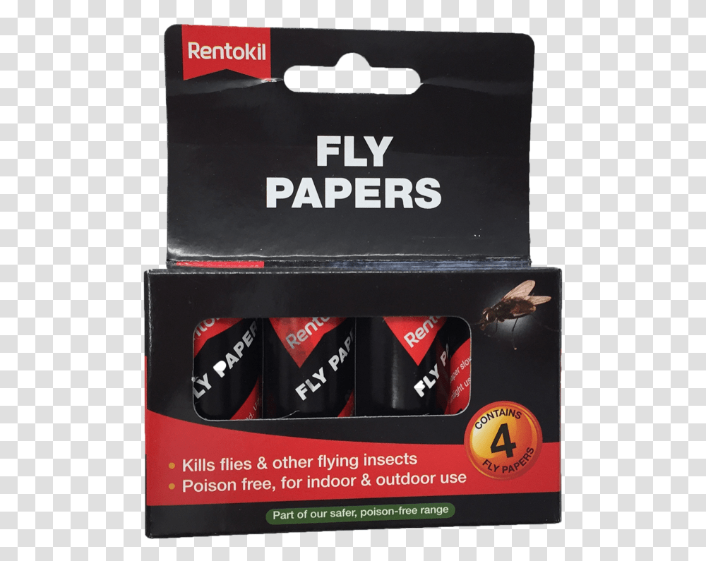 Rentokil Fly Papers Cable, Box, Poster, Advertisement, Bottle Transparent Png
