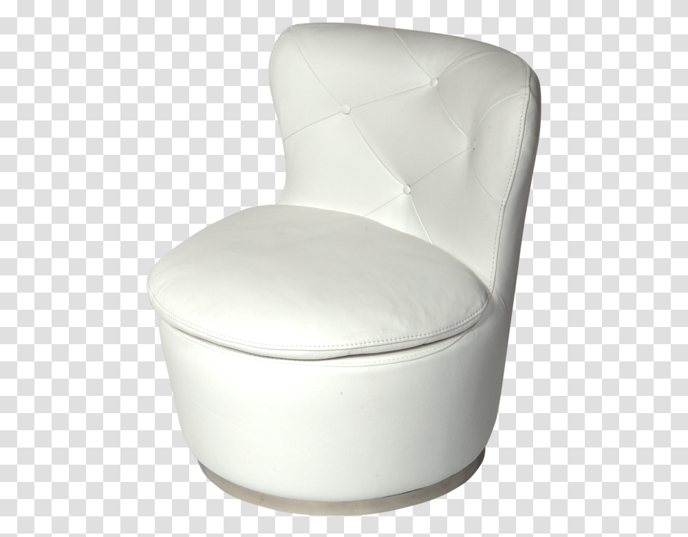 Renzo Snow White Italian Leather Swivel Modern Accent Cubeta De Plastico 19 Litros, Furniture, Chair, Armchair, Toilet Transparent Png