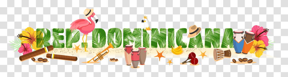 Rep Dominicana Republica Dominicana Clipart, Plant, Animal, Beverage, Drum Transparent Png