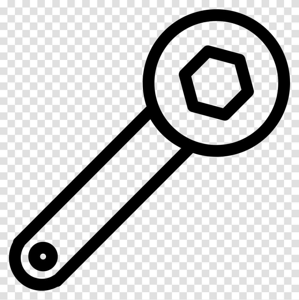 Repair Tool For Nuts And Bolts Wrench Outline, Key, Shovel Transparent Png