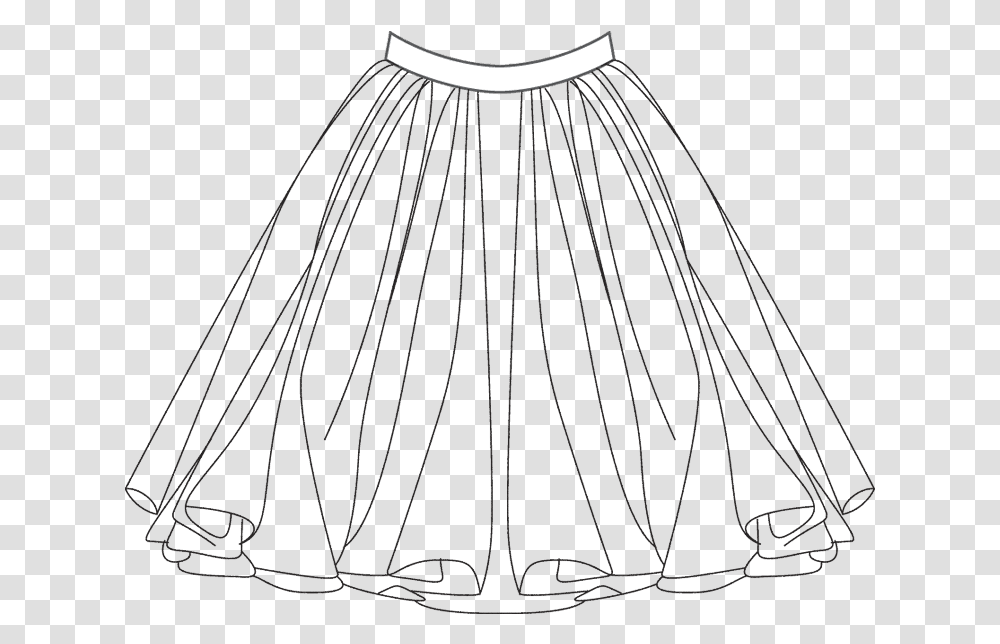 Repetto Romantic Tutu Skirt Drawing, Apparel, Fashion, Cloak Transparent Png