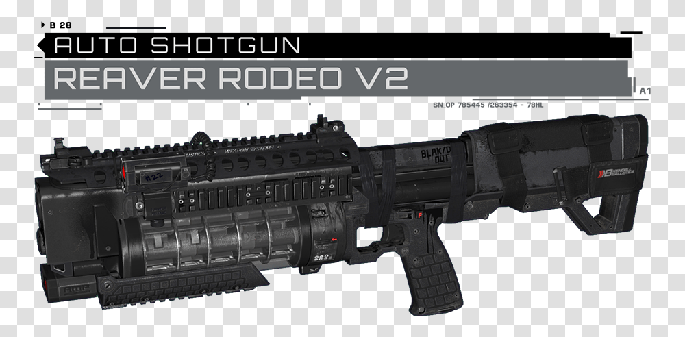 Replaces Auto Shotgun With Reaver Rodeo Shotgun From Reaver Rodeo Cod, Weapon, Weaponry, Rifle, Armory Transparent Png