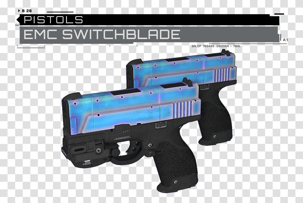 Replaces Pistols With Emc Switchblade From Call Of Cod Infinite Warfare Emc, Gun, Weapon, Weaponry, Handgun Transparent Png