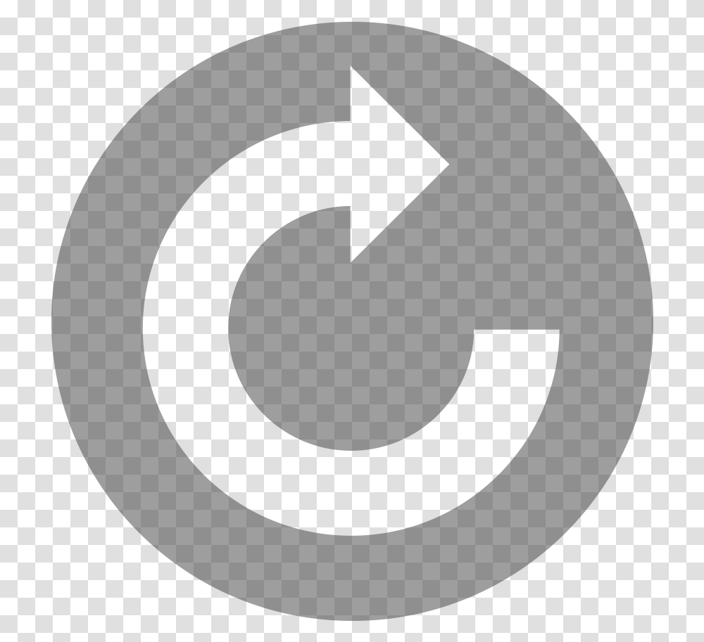 Replay Icon White Download Crescent, Recycling Symbol, Sign, Logo Transparent Png