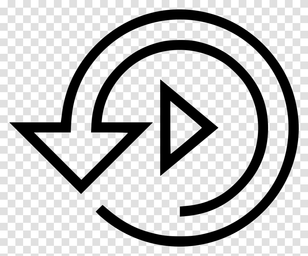 Replay Loop Play Audio Video Icon Free Download, Label, Logo Transparent Png