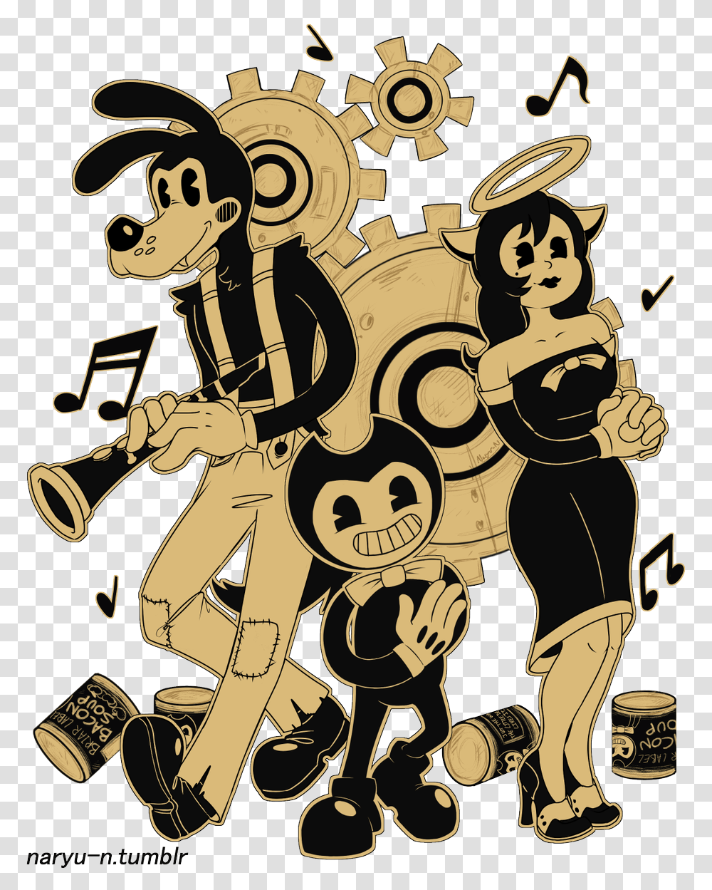 Replies 7 Retweets 14 Likes Bendy And The Ink Machine Gears, Drawing, Doodle Transparent Png