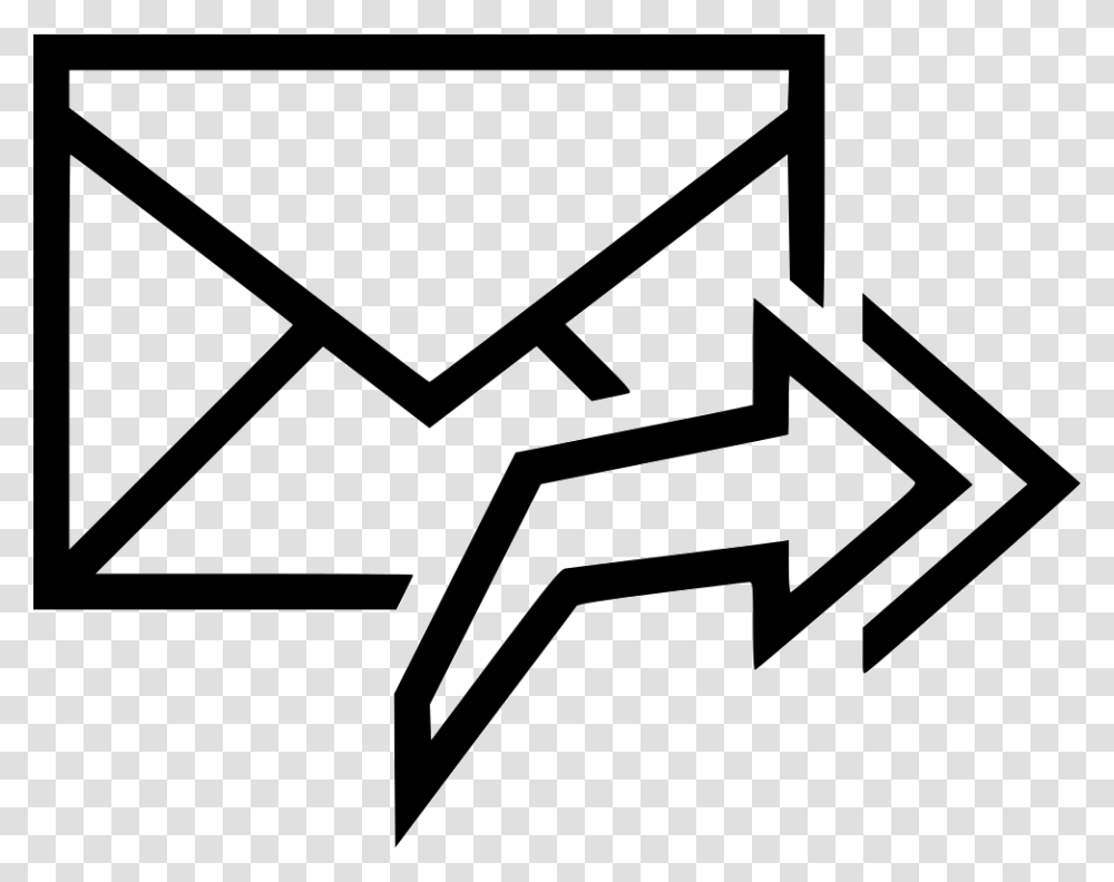 Reply All Mail Send Envelope Icon, Cross, Airmail Transparent Png