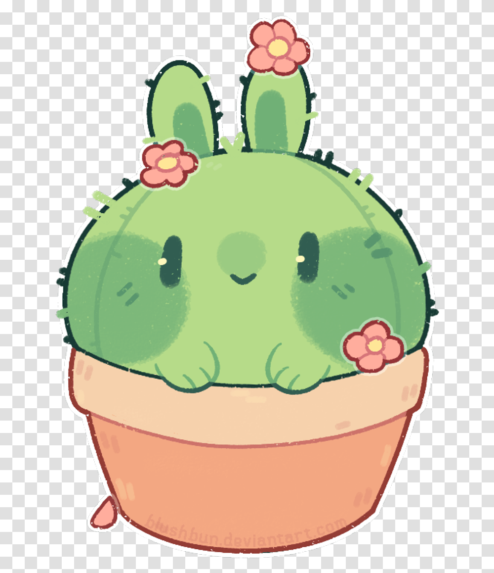 Report Abuse Chibi Cactus Clipart Full Size Clipart Chibi Cactus, Birthday Cake, Dessert, Food, Cream Transparent Png