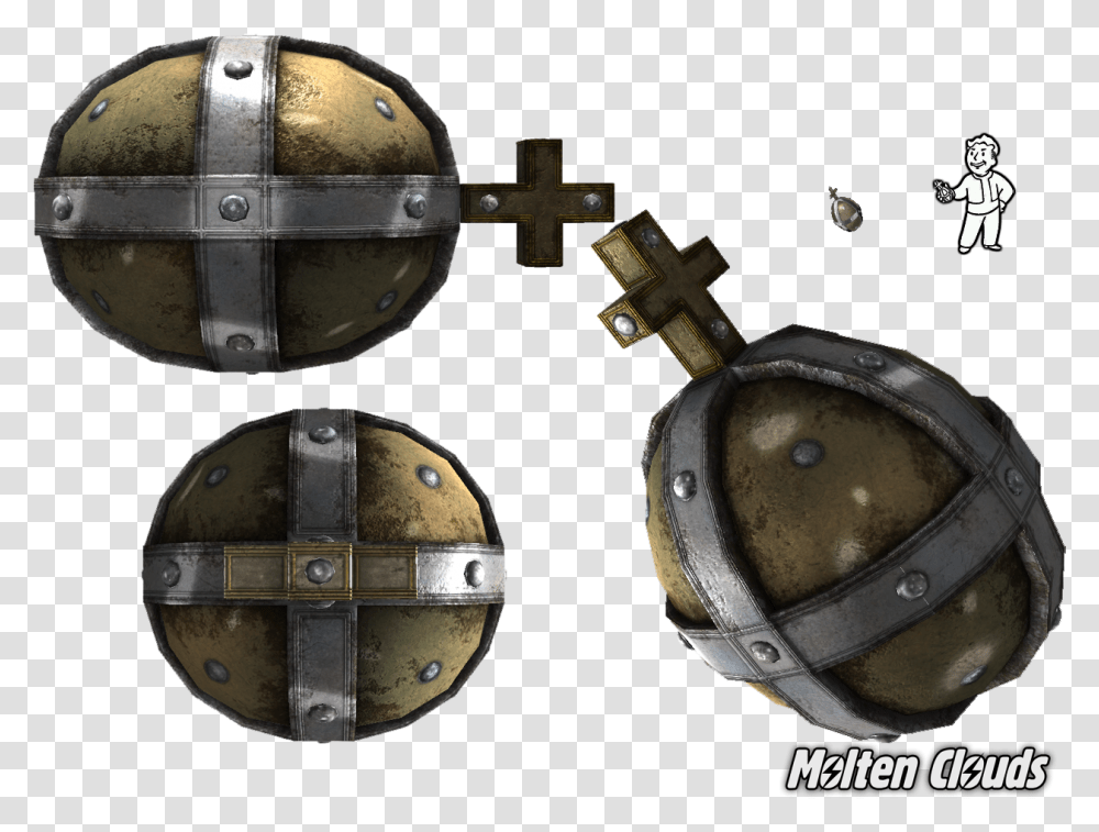 Report Rss Holy Hand Grenade Holy Hand Grenade Fallout, Helmet, Apparel, Bronze Transparent Png