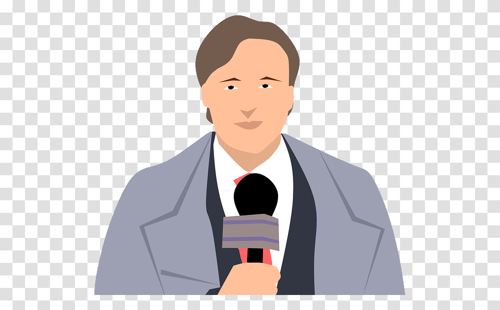 Reporter, Person, Audience, Crowd, Speech Transparent Png