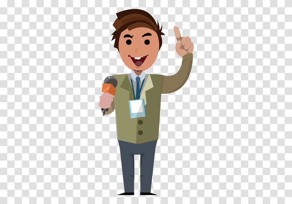 Reporter, Person, Sleeve, Face Transparent Png