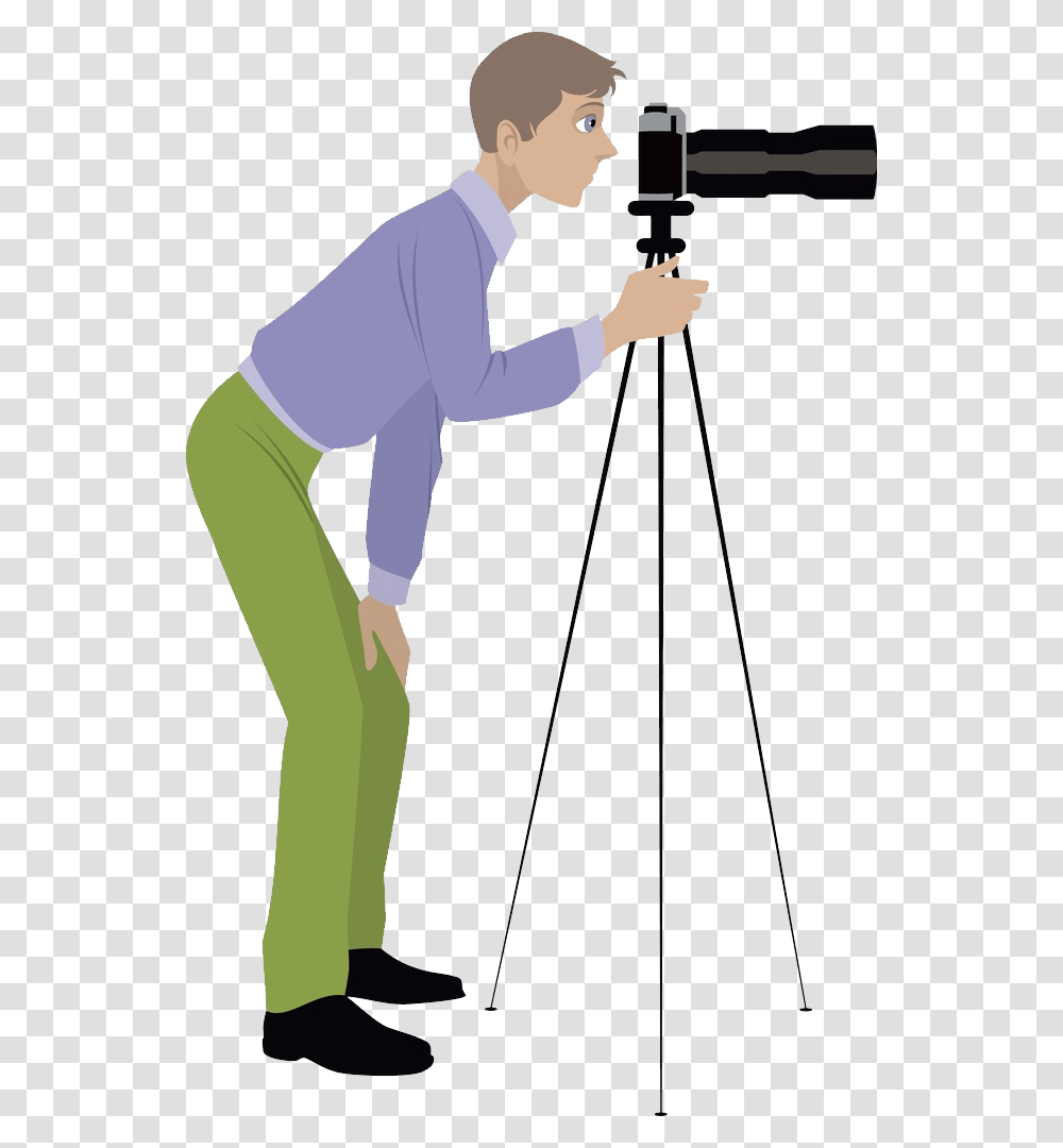 Reporter, Person, Tripod, Human, Photography Transparent Png