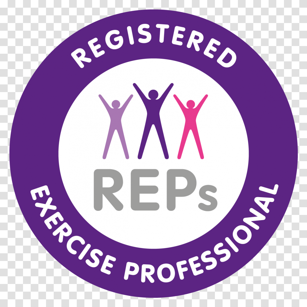 Reps Round Logo Register Of Exercise Professionals, Text, Symbol, Alphabet, Label Transparent Png