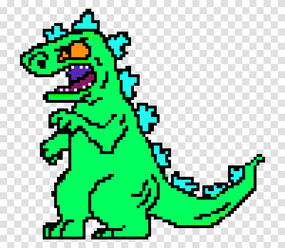 Reptar Pixel Art, Tree, Plant Transparent Png