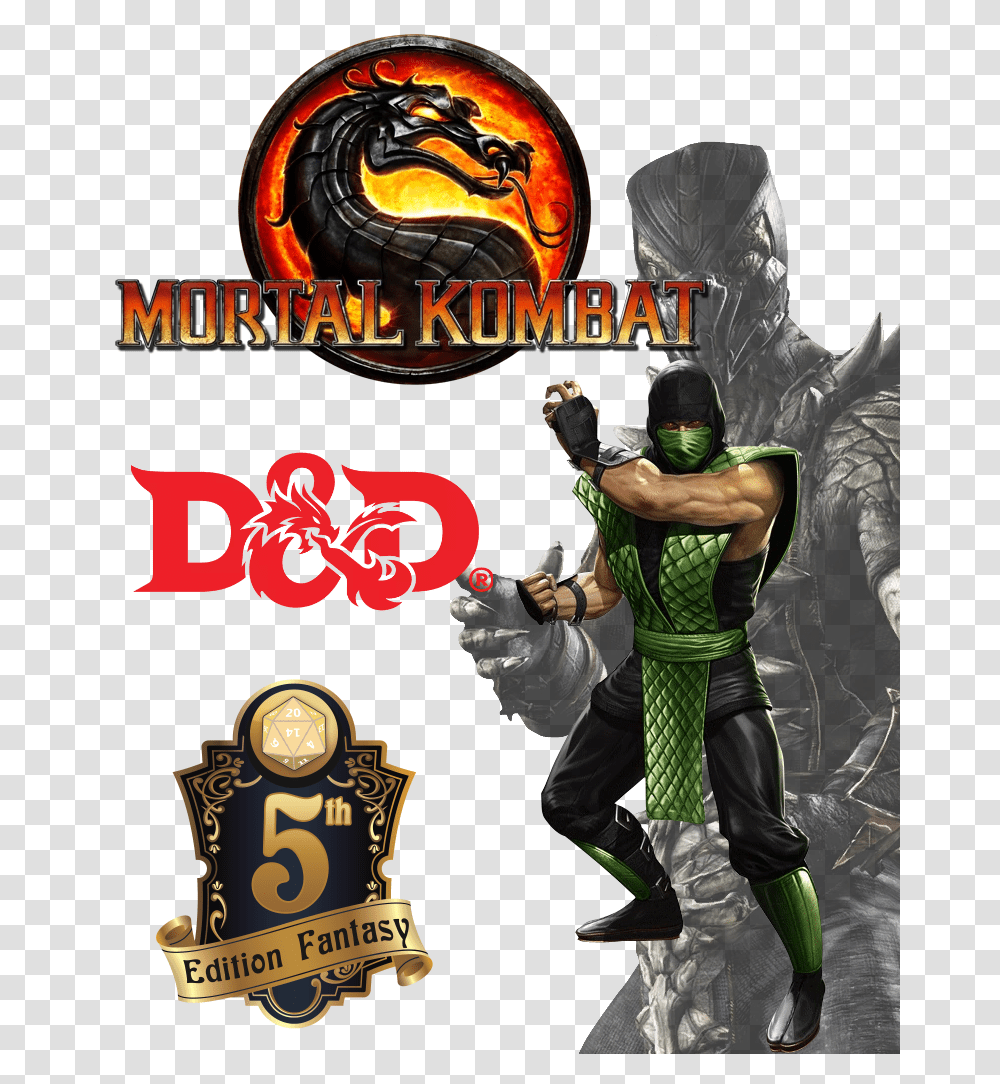 Reptile Mortal Kombat Logo, Person, Human, Ninja, Poster Transparent Png