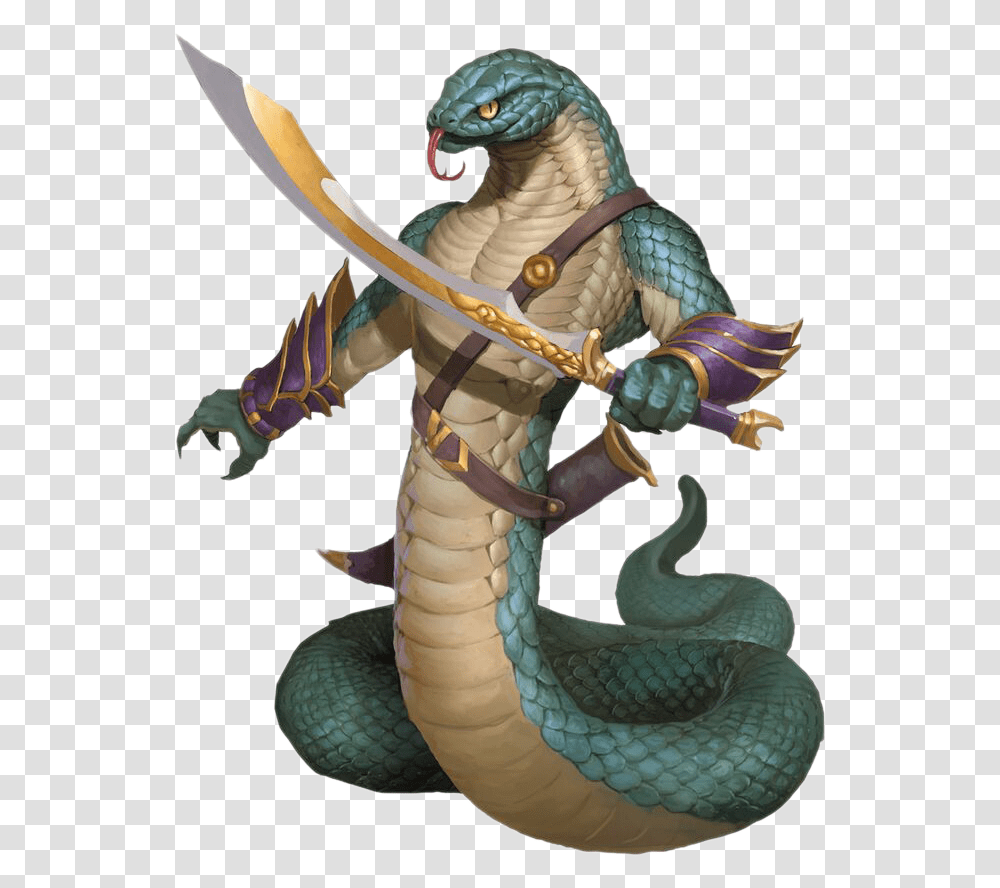 Reptile Mythical Dungeons Guide To Yuanti Dragons Dampd Yuan Ti Abomination, Animal, Snake, Cobra Transparent Png