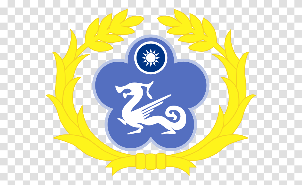 Republic Of China Coast Guard Logo, Floral Design, Pattern Transparent Png