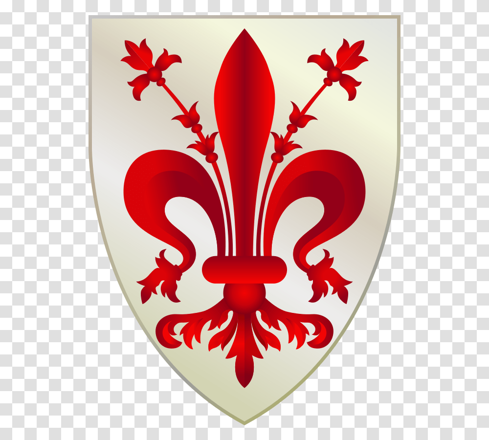 Republic Of Florence Symbol, Shield, Armor, Ketchup, Food Transparent Png