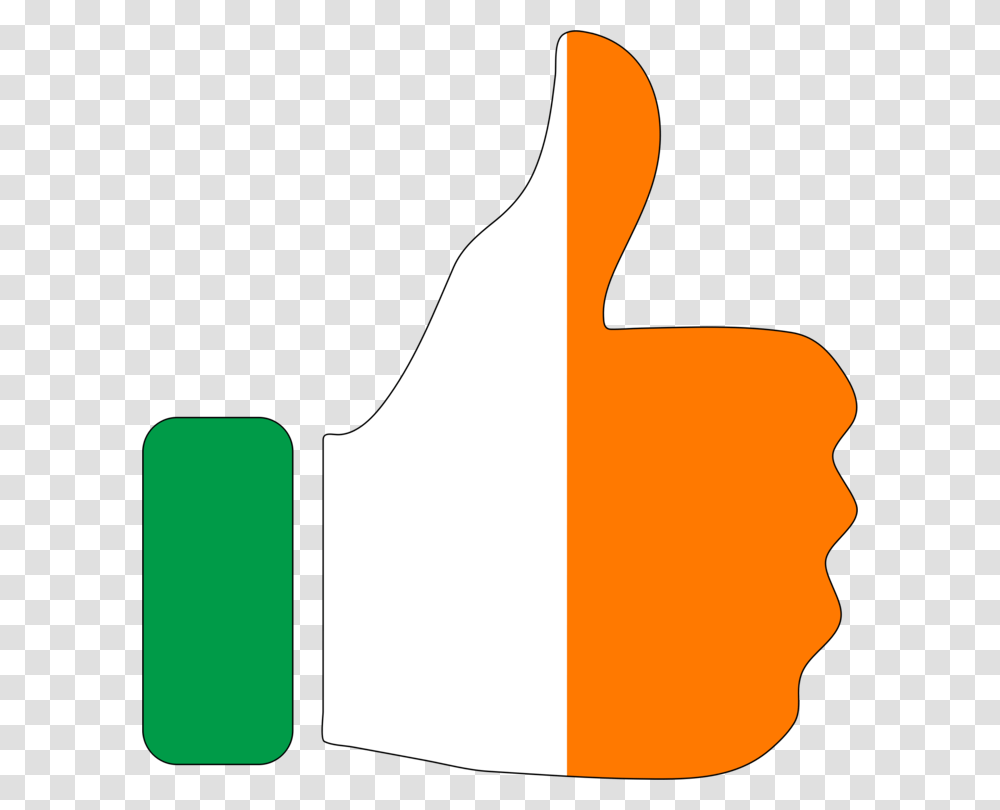 Republic Of Ireland Flag Of Ireland Thumb Signal Irish Free, Axe, Tool, Hand Transparent Png